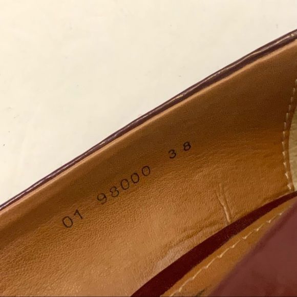 Corello Burgundy Patent Leather Round Toe Pump - Picture 8 of 13